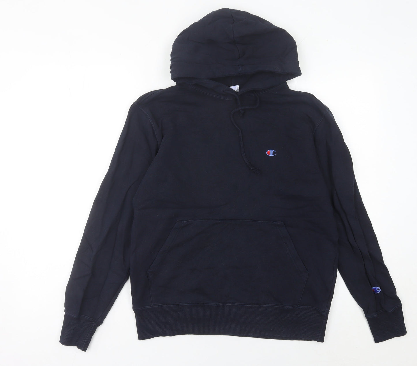 Champion Women's Black Hoodie Size 10 Pullover Long Sleeve Logo