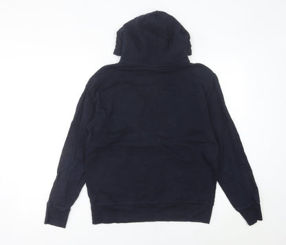 Champion Women's Black Hoodie Size 10 Pullover Long Sleeve Logo