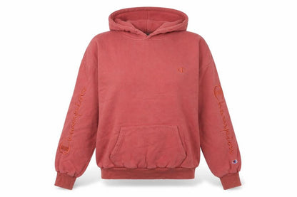 Womens UK Size 8 Champion Red Pullover Hoodie