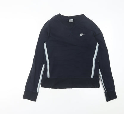 Womens UK Size 6 Nike Blue Jersey T-Shirt