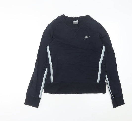 Womens UK Size 6 Nike Blue Jersey T-Shirt