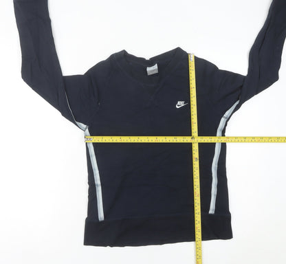 Womens UK Size 6 Nike Blue Jersey T-Shirt