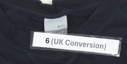 Womens UK Size 6 Nike Blue Jersey T-Shirt