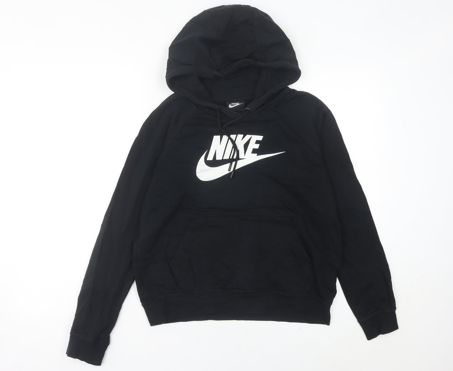 Nike Womens Black Size 8 Pullover Hoodie Sweatshirt with Logo
