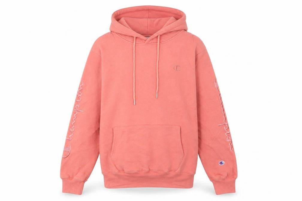 Womens UK Size 10 Champion Pink Pullover Hoodie