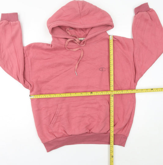 Champion Womens Pink Hoodie Size 10 Pullover Logo Sportswear