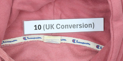 Champion Womens Pink Hoodie Size 10 Pullover Logo Sportswear