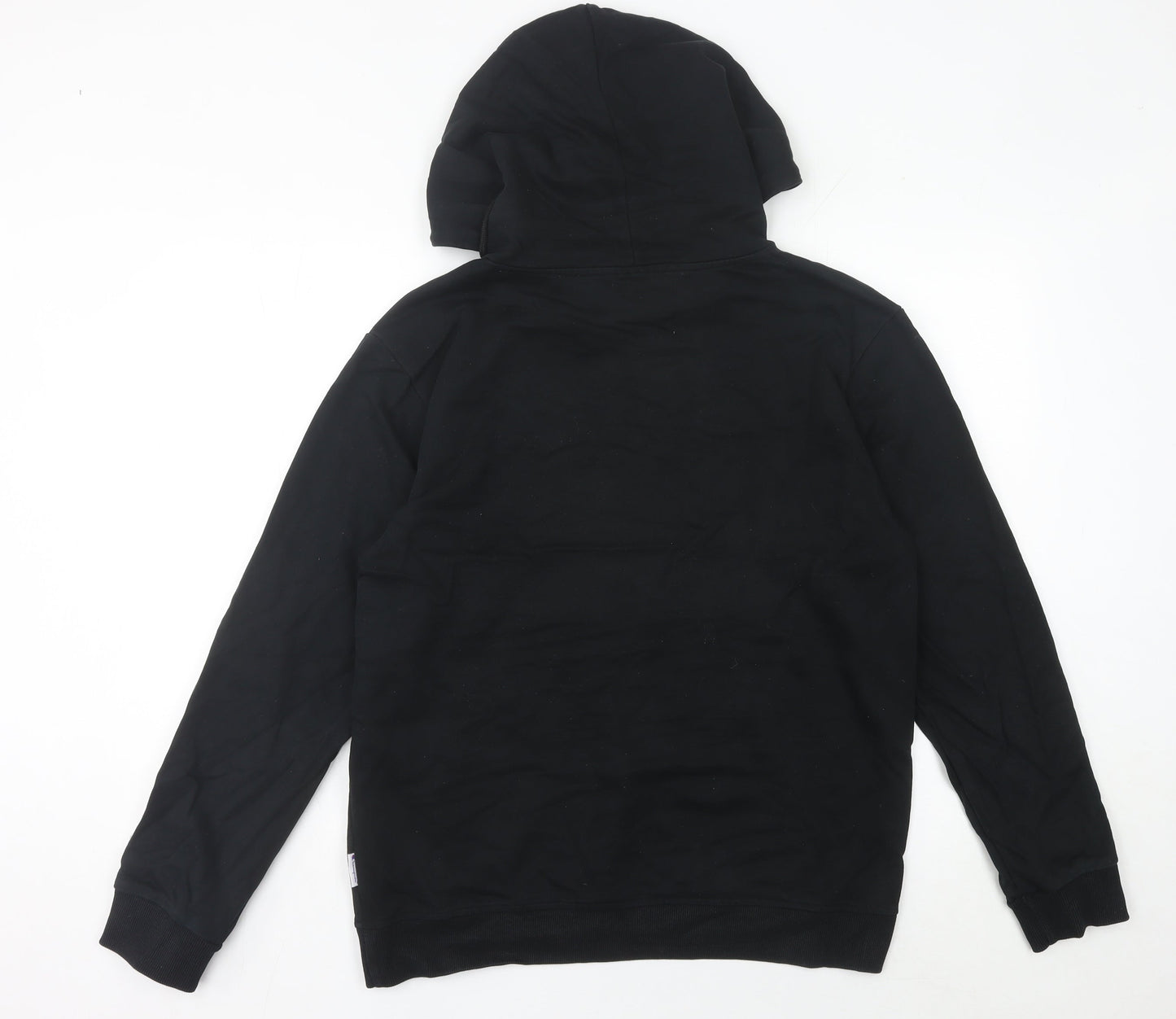 Champion Womens Black Hoodie UK 12 Pullover Logo Sweatshirt