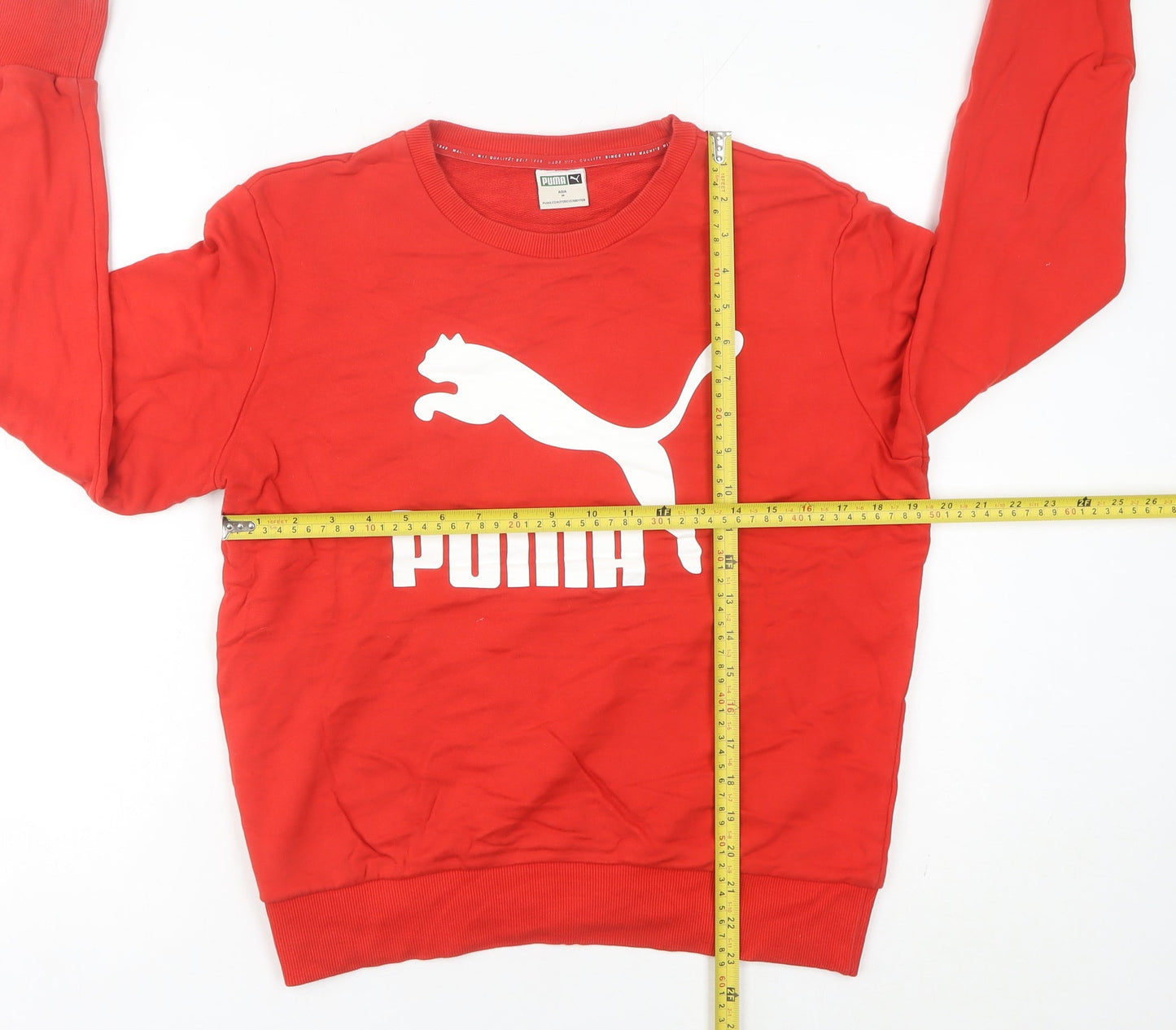 Puma Women’s Red Sweatshirt Size 10 Logo Pullover Jumper