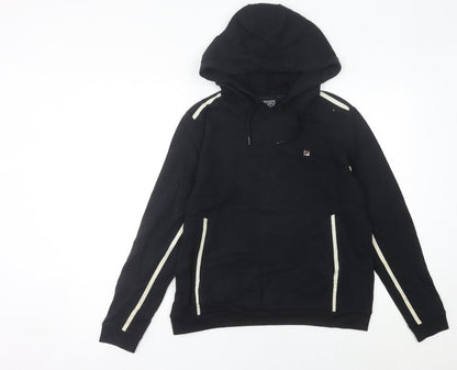 Fila Women’s Black Hoodie Size 12 Pullover Long Sleeve Sportswear