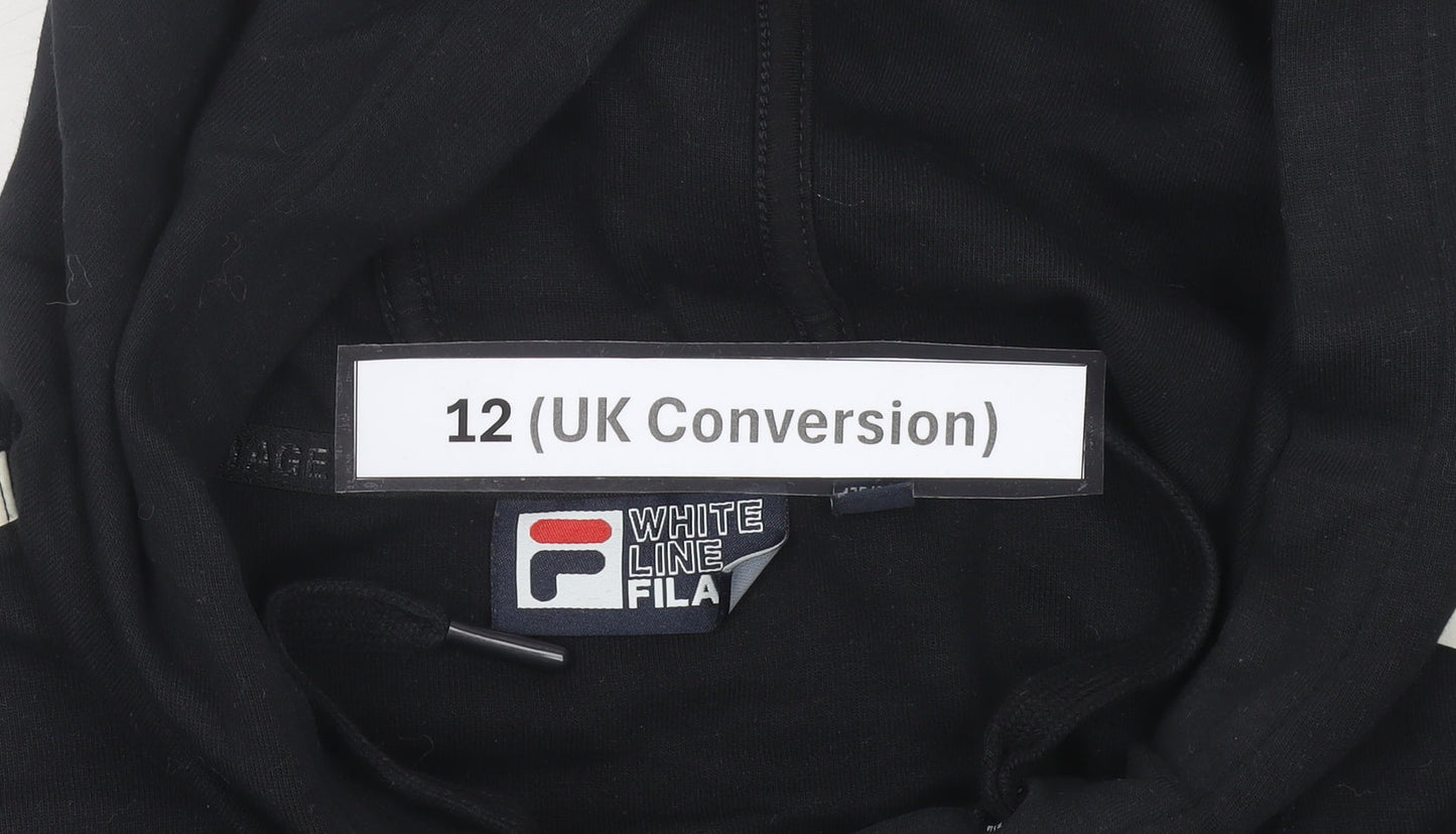 Fila Women’s Black Hoodie Size 12 Pullover Long Sleeve Sportswear
