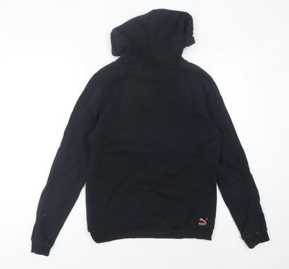 Puma Womens Black Pullover Hoodie UK 10 Regular Fit Sportswear