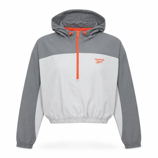 Womens UK Size 8 Reebok Grey Pullover Hoodie