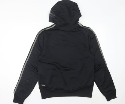 Adidas Women Black Pullover Hoodie Size 12 Logo Sportswear