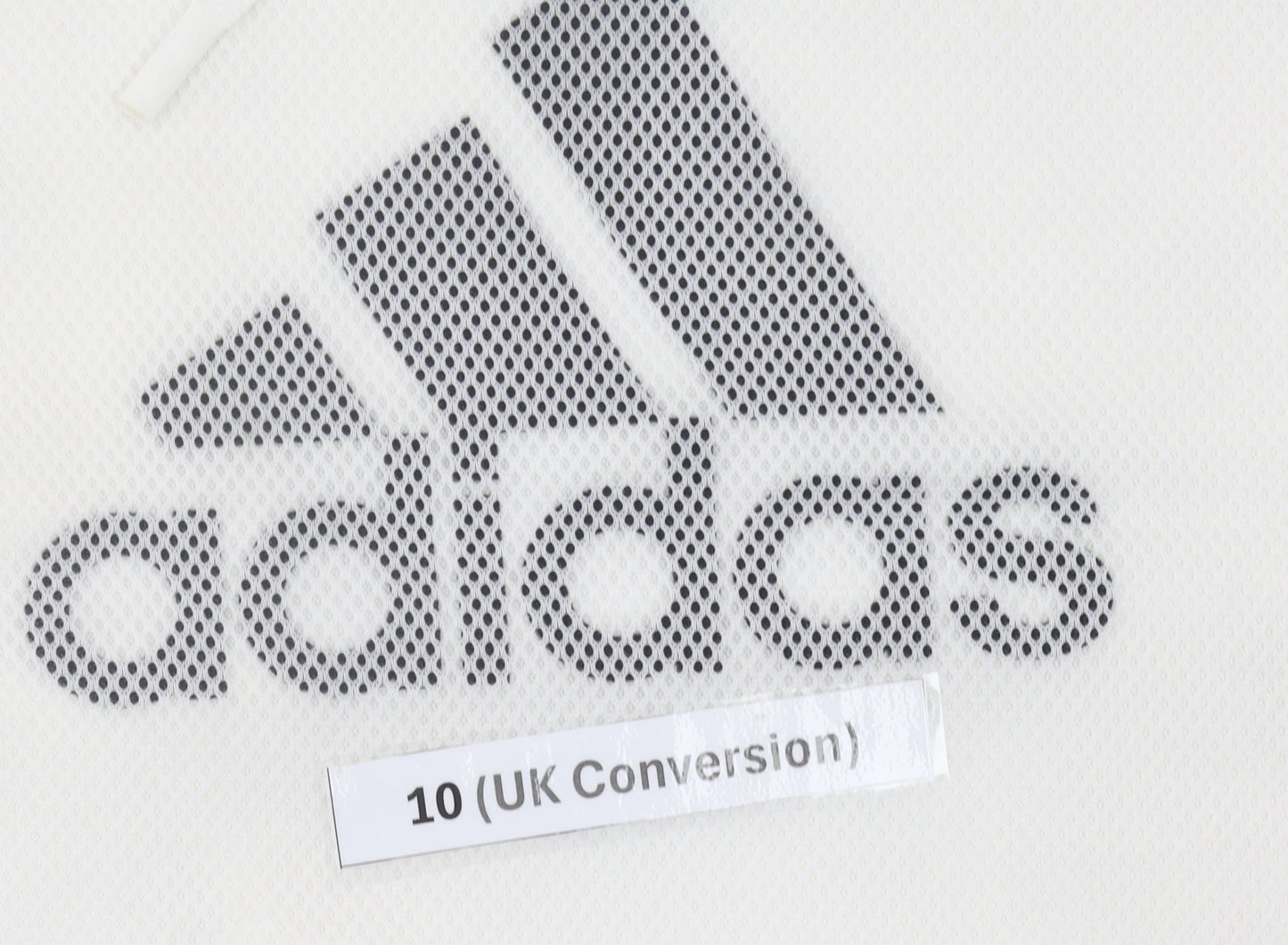 Adidas Women’s White Pullover Hoodie UK 10 Cotton Blend Logo Sport