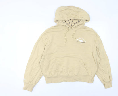 Polo Sport Women’s Beige Hoodie UK 10 Pullover Cotton Blend