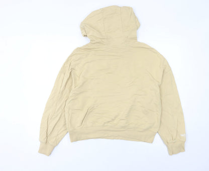 Polo Sport Women’s Beige Hoodie UK 10 Pullover Cotton Blend