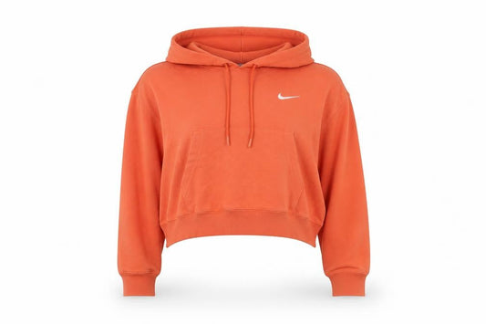 Womens UK Size 4 Nike Orange Pullover Hoodie