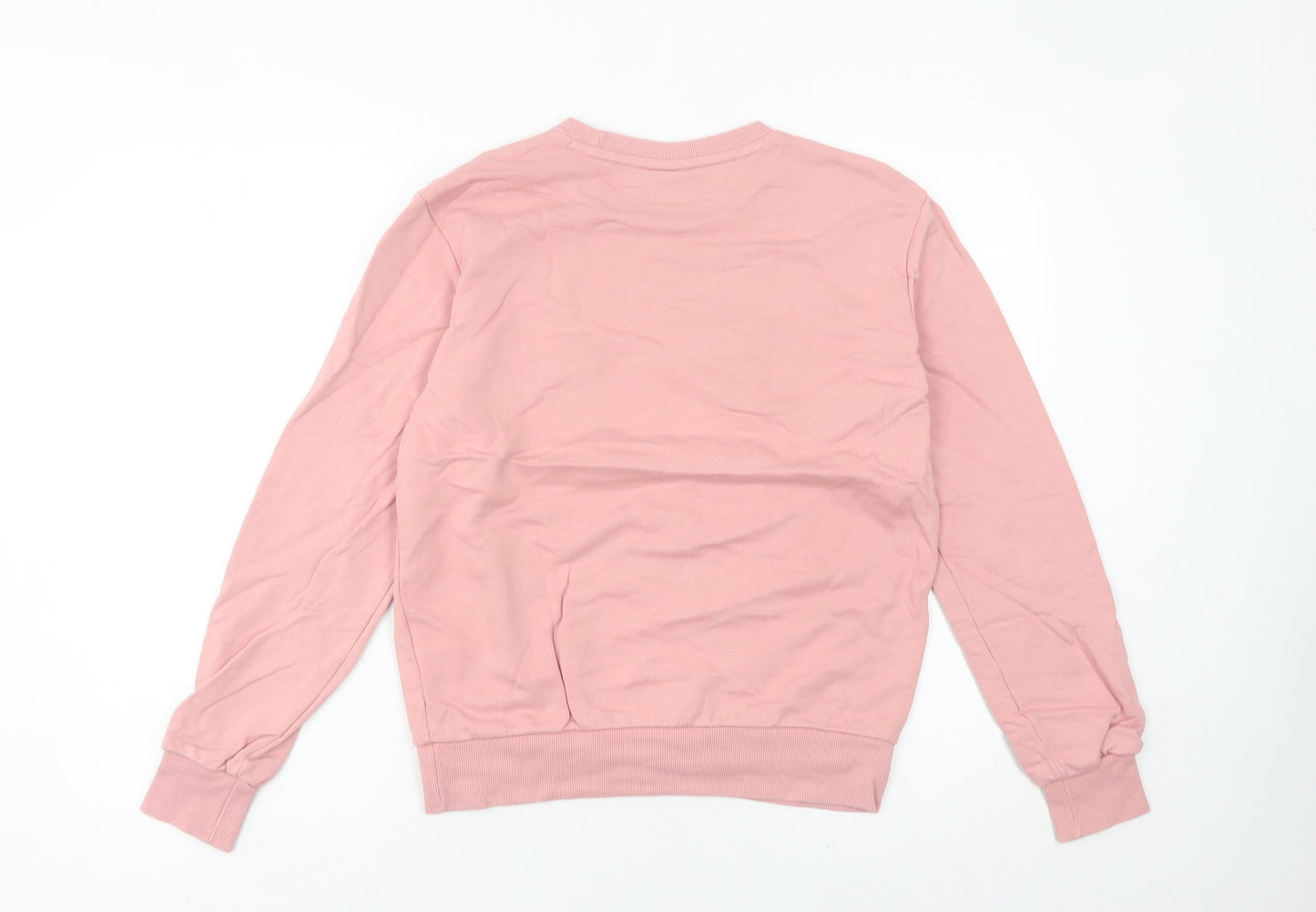 Puma Womens Pink Logo Sweatshirt Size 6 UK Pullover Casual