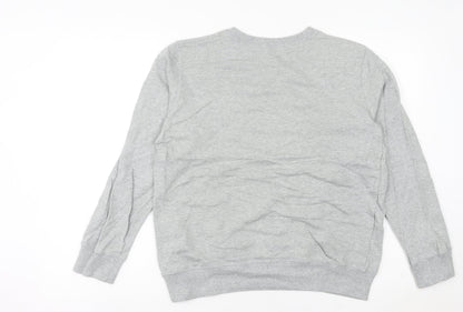 Champion Women’s Grey Logo Pullover Sweatshirt Size 8 UK