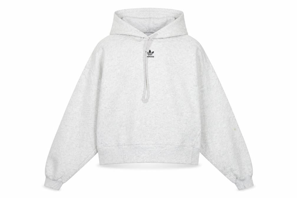 Womens UK Size 8 adidas Grey Pullover Hoodie