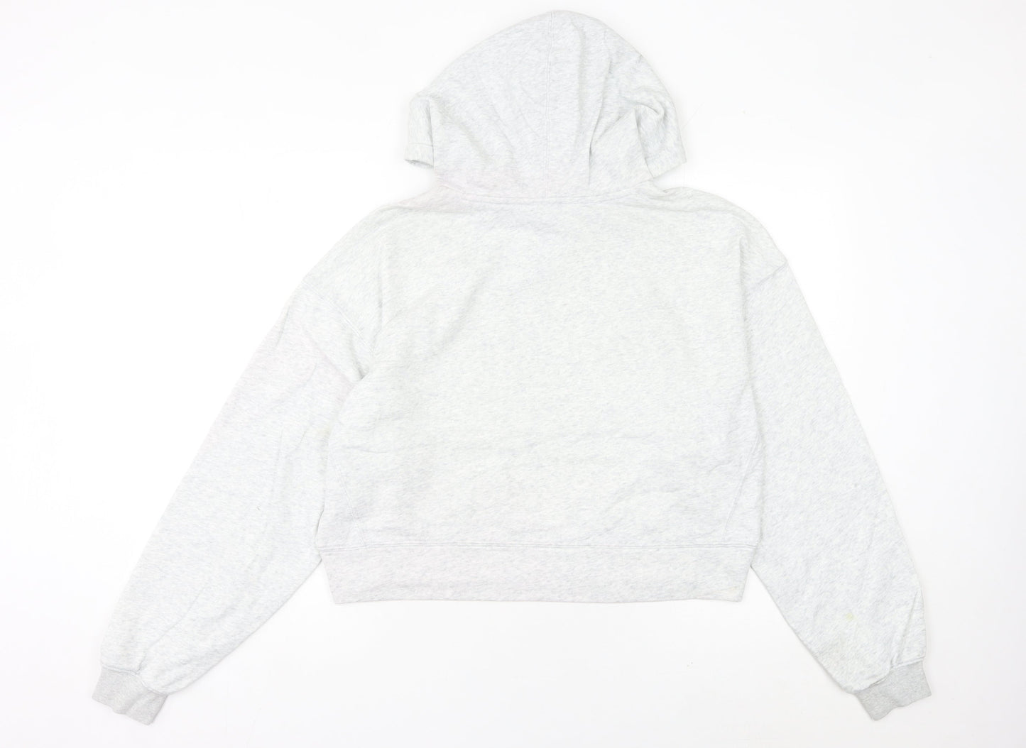 Adidas Women’s Grey Hoodie Size 8 UK Cotton Blend Pullover