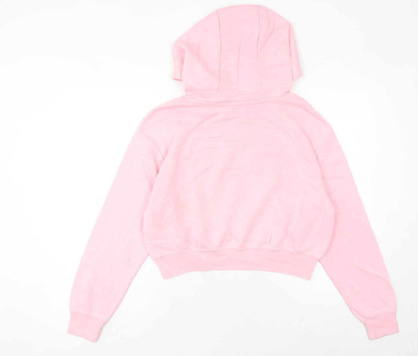 Nike Women’s Pink Hoodie Size 8 UK Pullover Cotton Blend Sweatshirt