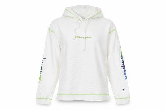 Womens UK Size 10 Champion White Pullover Hoodie