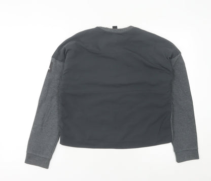 Adidas Womens Grey Sweatshirt Size 10 Crew Neck Long Sleeve