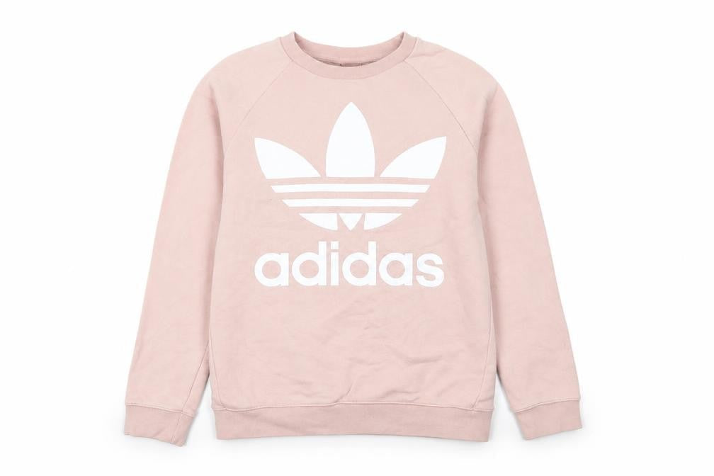 Womens UK Size 10 adidas Pink Pullover Sweatshirt