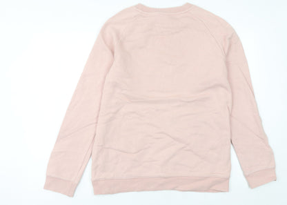 Adidas Womens Pink Sweatshirt Size 10 Logo Graphic Pullover