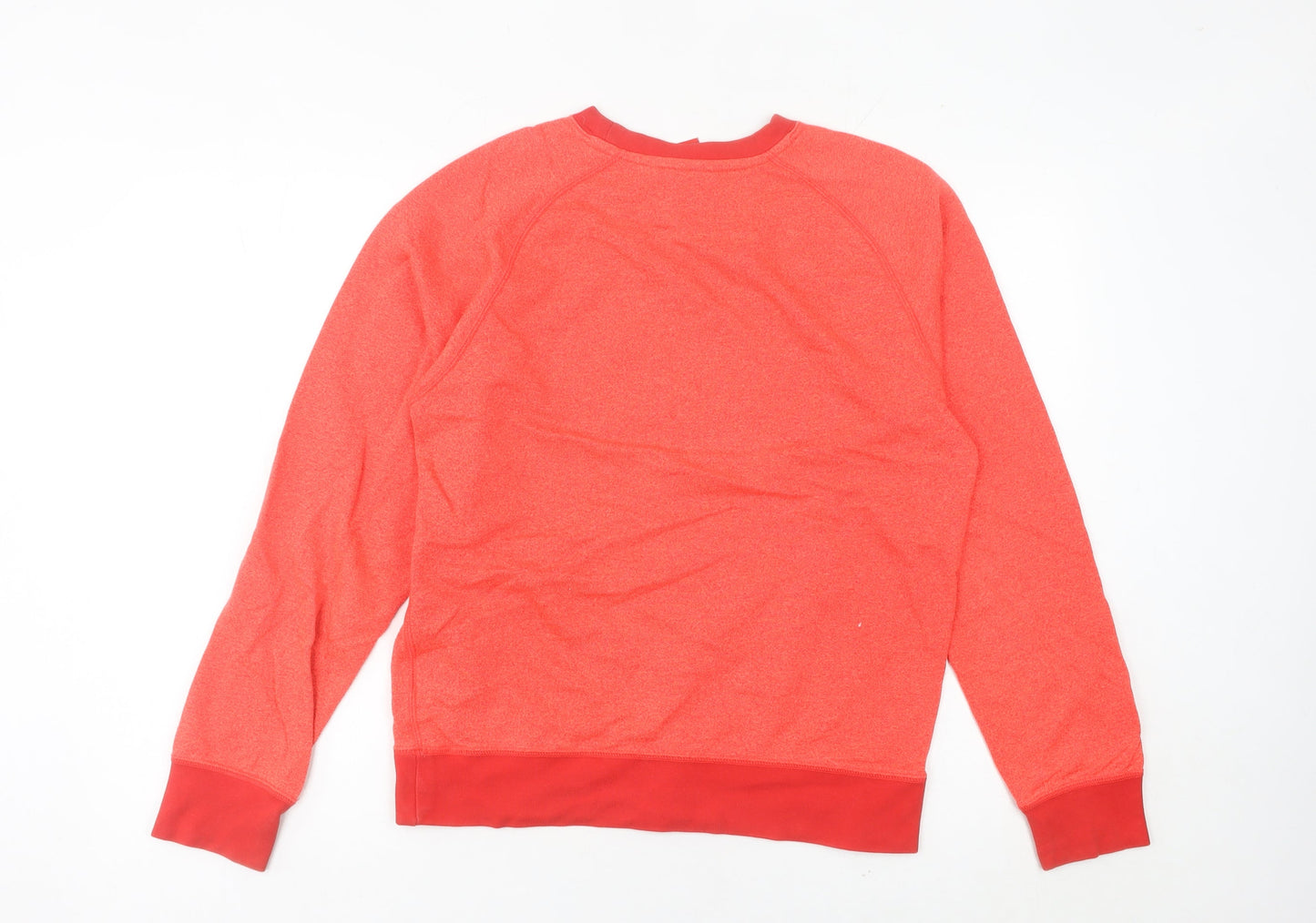 Nike Women's Red Pullover Sweatshirt Size 8 UK Crew Neck Logo