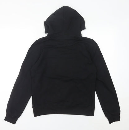 Puma Womens Black M Pullover Hoodie Sweatshirt Cotton Blend