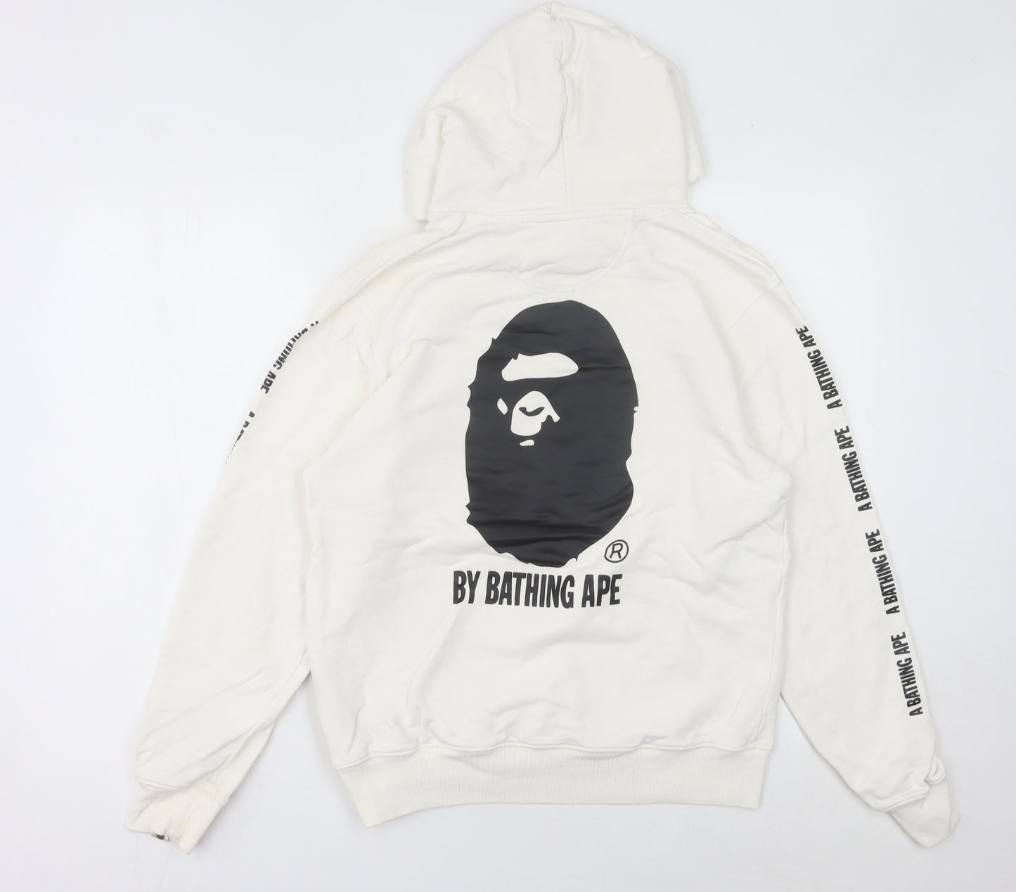 Womens UK Size 8 Champion A Bathing Ape White Pullover Hoodie