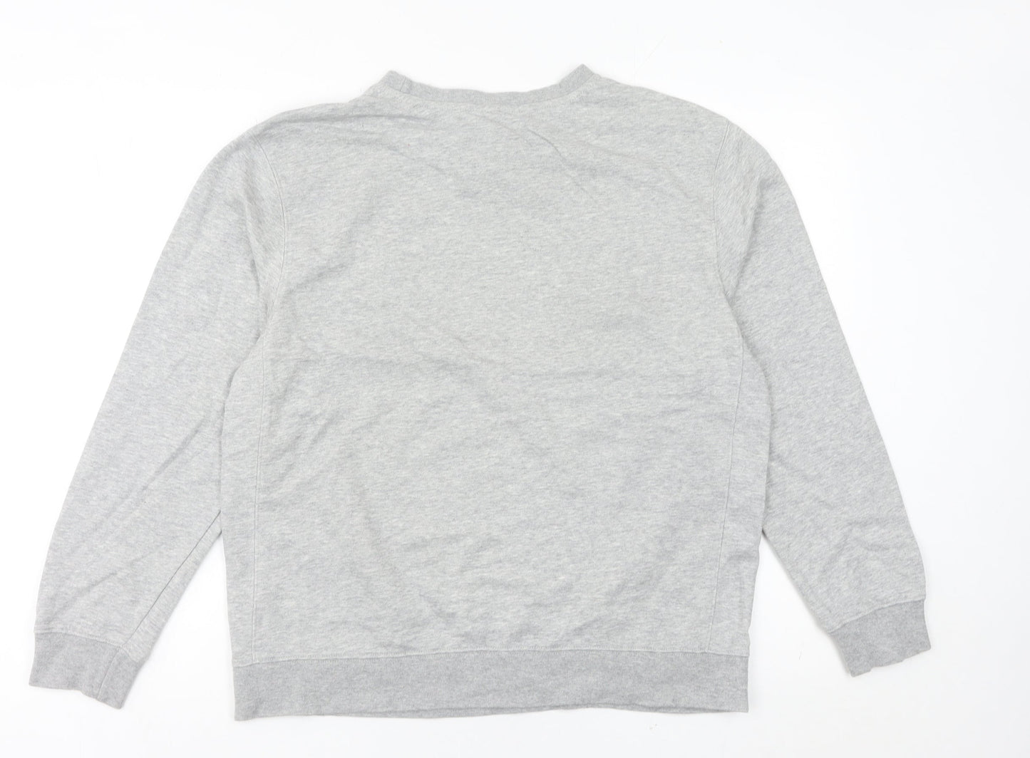 Nike Women Grey Logo Sweatshirt Size 10 Pullover Long Sleeve