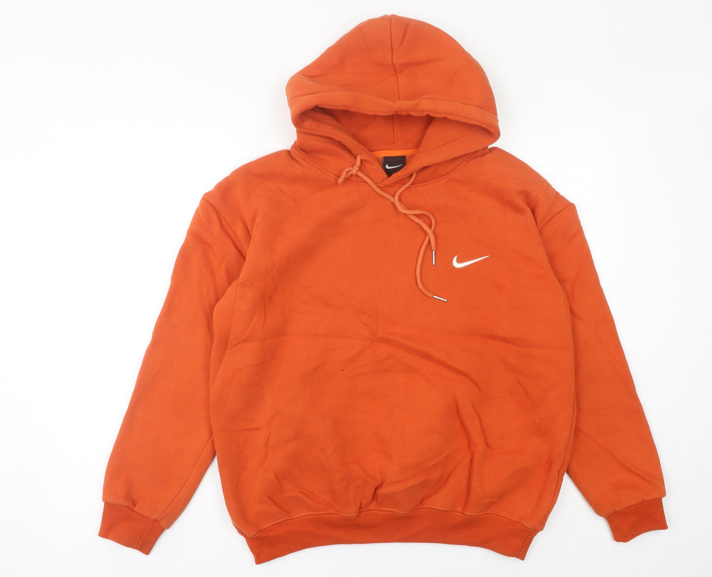Nike Womens Orange Hoodie Size 16 Pullover Logo Sportswear