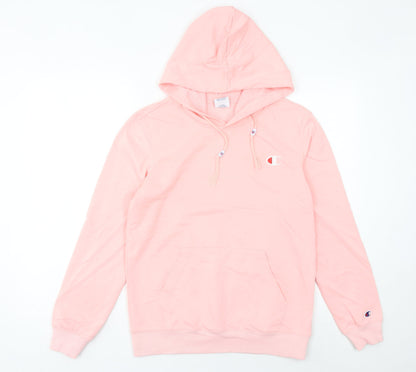 Champion Women’s Pink Hoodie Size 8 UK Cotton Pullover Casual