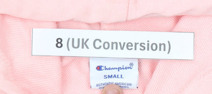 Champion Women’s Pink Hoodie Size 8 UK Cotton Pullover Casual