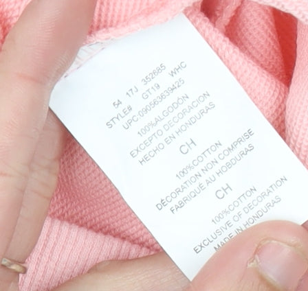 Champion Women’s Pink Hoodie Size 8 UK Cotton Pullover Casual