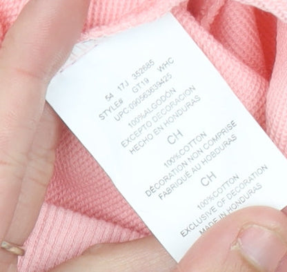 Champion Women’s Pink Hoodie Size 8 UK Cotton Pullover Casual