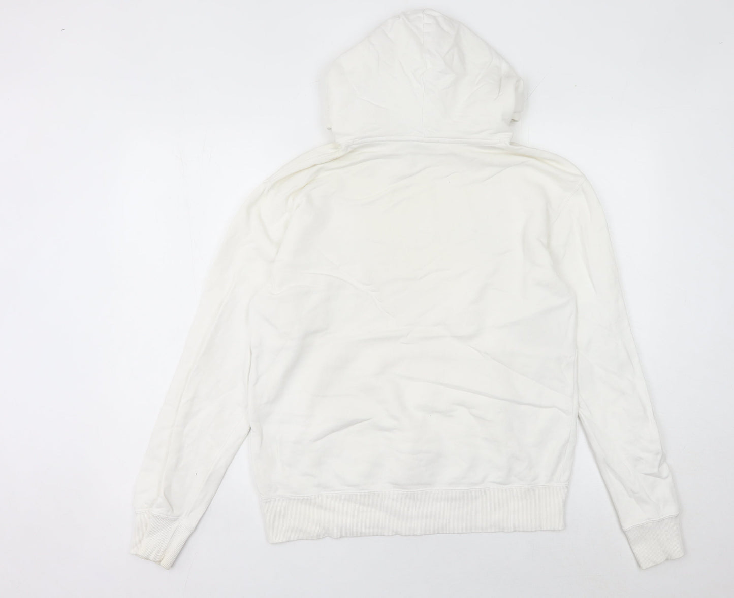 Champion Women’s White Hoodie UK 10 Pullover Logo Athletic Casual