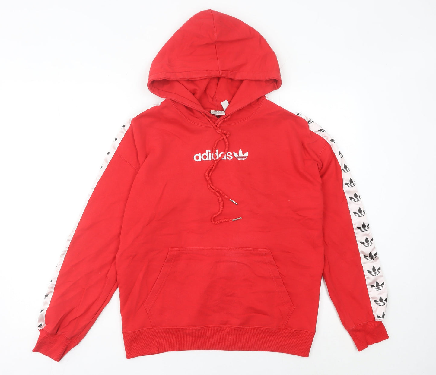 Adidas Women's Red Pullover Hoodie Size 8 Logo Sportswear