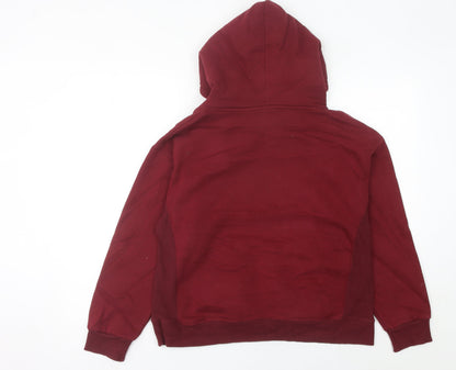 Champion Womens Red Pullover Hoodie Size 6 UK Casual Sportswear