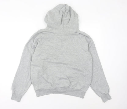 Champion Womens Grey Hoodie Size 8 Pullover Logo Sweatshirt