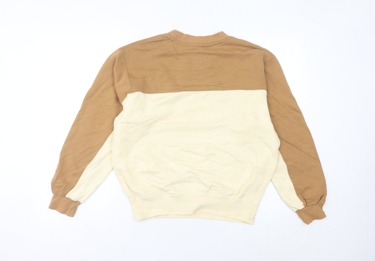 Nike Women’s Beige & Brown Sweatshirt Size 8 Crew Neck Pullover