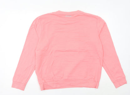 Skechers Womens Pink Sweatshirt Size 10 UK Cotton Pullover