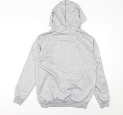 Champion Womens Grey Hoodie UK 12 Pullover Sweatshirt