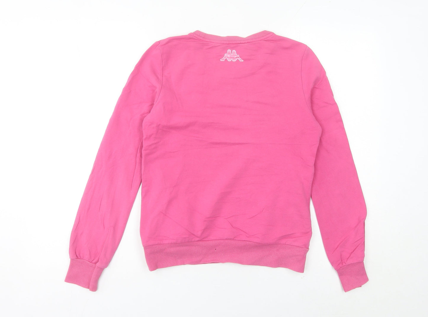 Kappa Women's Pink Graphic Pullover Sweatshirt Size 8 UK