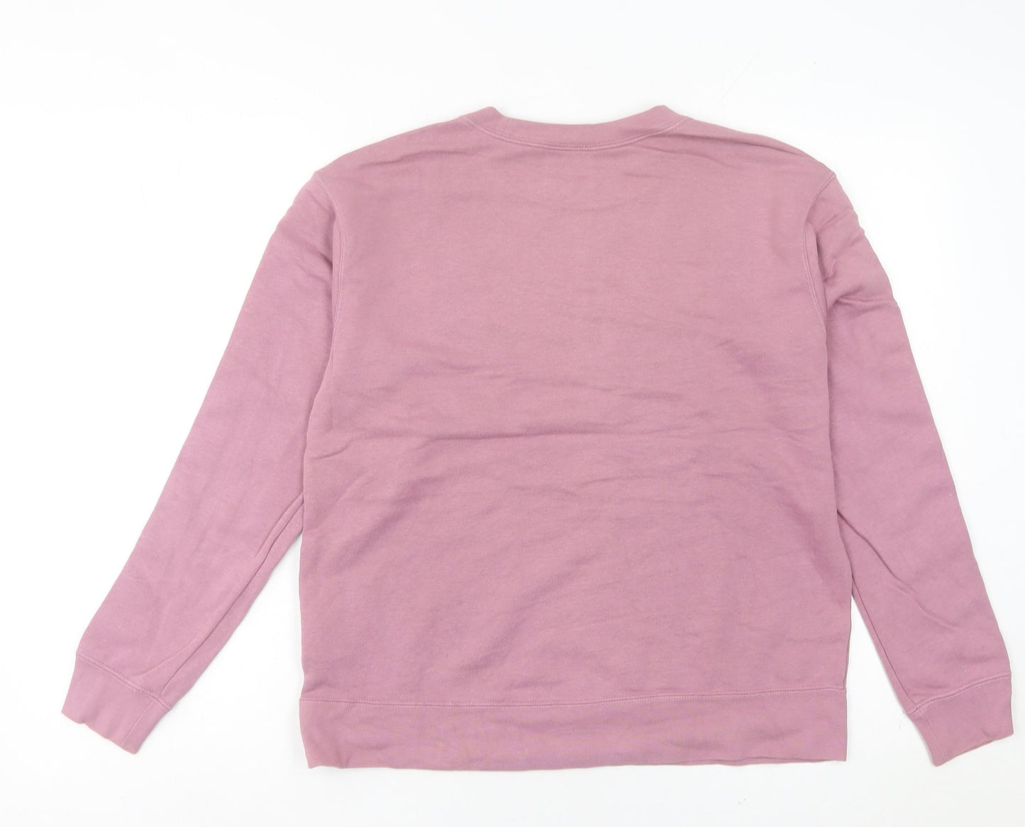 Nike Womens Pink Logo Pullover Sweatshirt Size 6 Small