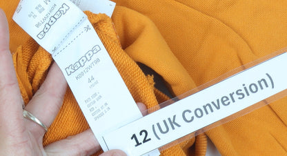 Kappa Womens Orange Logo Sweatshirt UK 12 Regular Fit Pullover